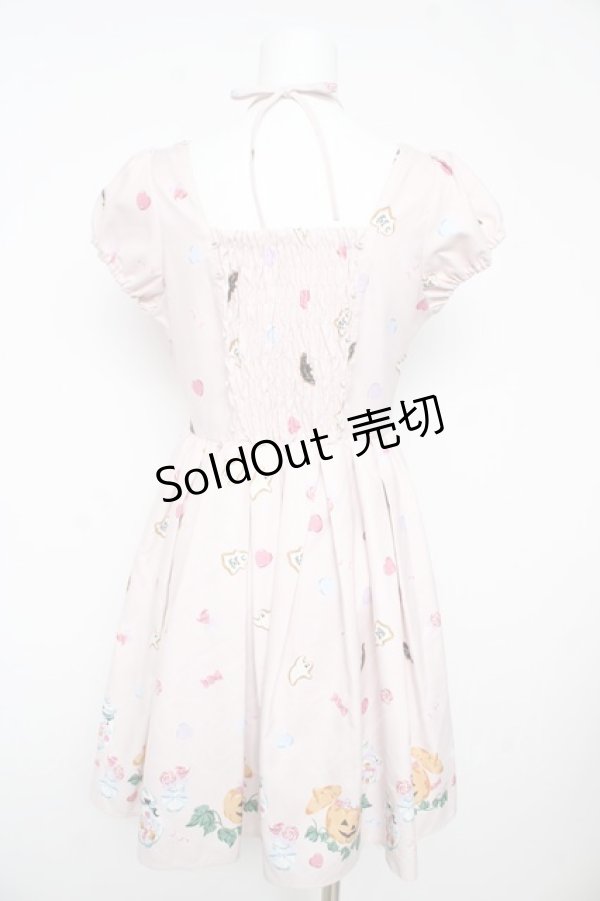 画像2: Ank Rouge / ハロウィン柄ワンピース M ピンク Y-26-02-17-181-CA-OP-SZ-ZY (2)