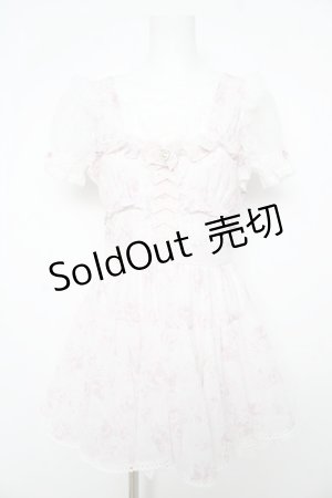 画像: LIZ LISA / ローズリボンシフォンワンピース 0 ピンク Y-26-02-17-184-LO-OP-SZ-ZY