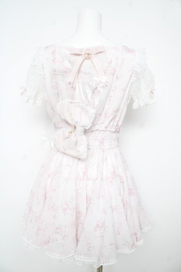 画像2: LIZ LISA / ローズリボンシフォンワンピース 0 ピンク Y-26-02-17-184-LO-OP-SZ-ZY (2)