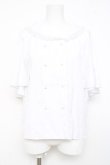 画像1: axes femme / ケープ風ブラウス M 白 Y-26-02-17-015-AX-BL-SZ-ZY (1)