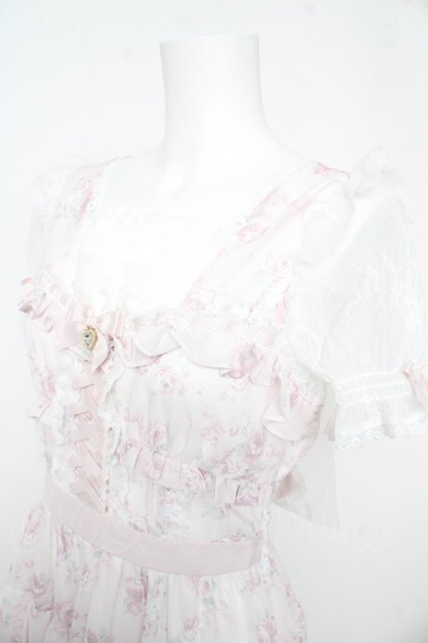 画像3: LIZ LISA / ローズリボンシフォンワンピース 0 ピンク Y-26-02-17-184-LO-OP-SZ-ZY (3)