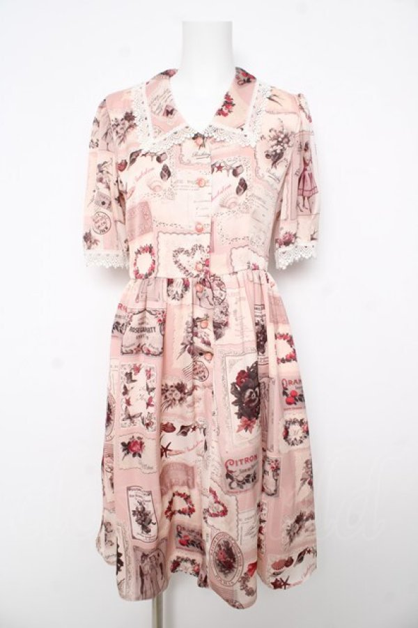 画像1: MILK / サロンワンピース  ピンク Y-26-02-17-186-ML-OP-SZ-ZY (1)