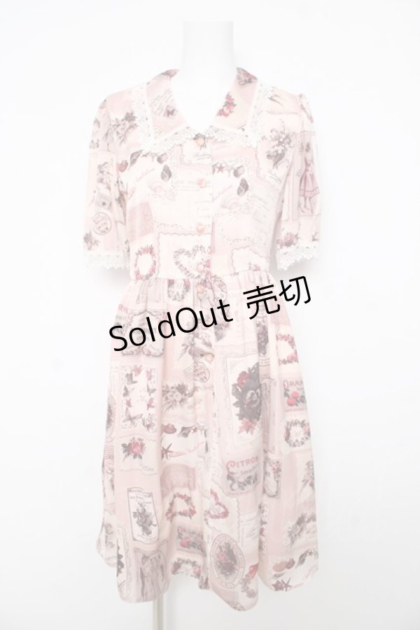 画像1: MILK / サロンワンピース  ピンク Y-26-02-17-186-ML-OP-SZ-ZY (1)