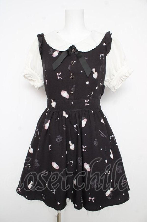 画像1: LIZ LISA / コロン柄ワンピース 0 黒 Y-26-02-17-191-LO-OP-SZ-ZY (1)