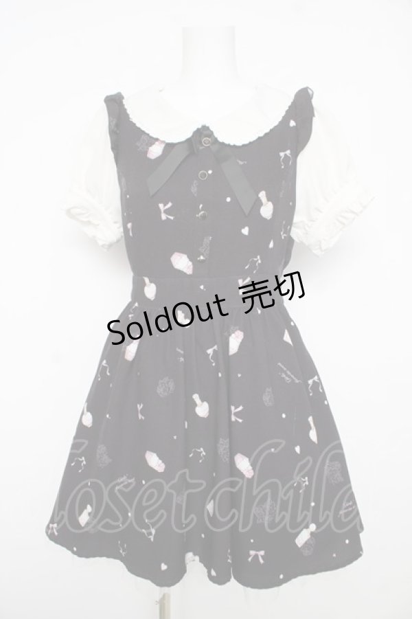 画像1: LIZ LISA / コロン柄ワンピース 0 黒 Y-26-02-17-191-LO-OP-SZ-ZY (1)