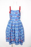 画像1: Emily Temple cute / トリプルRIBBONキャミソールワンピース M 青 Y-26-02-17-193-ET-OP-SZ-ZY (1)