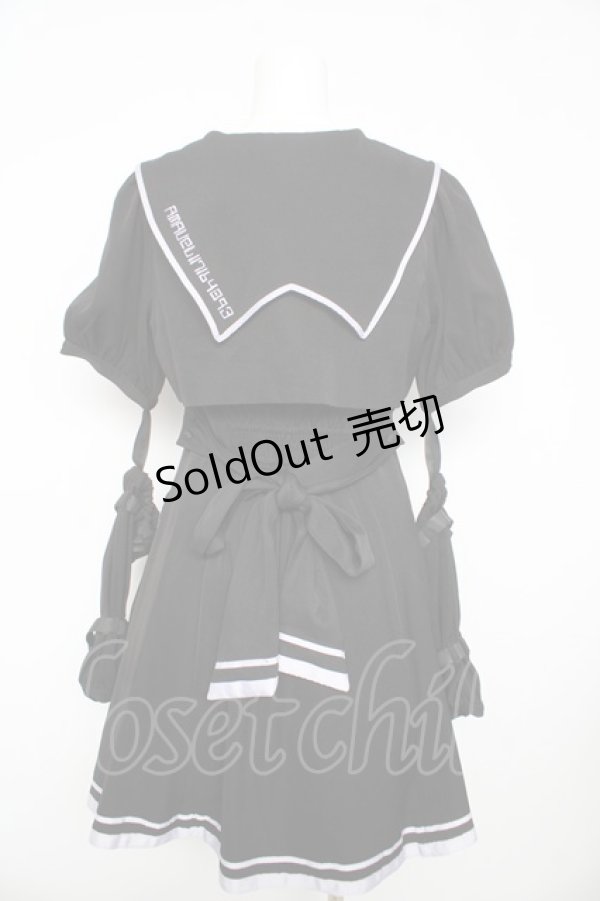 画像2: Amavel / CYBER CATS セーラーワンピース F ブラック Y-26-02-17-200-CA-OP-SZ-ZY (2)