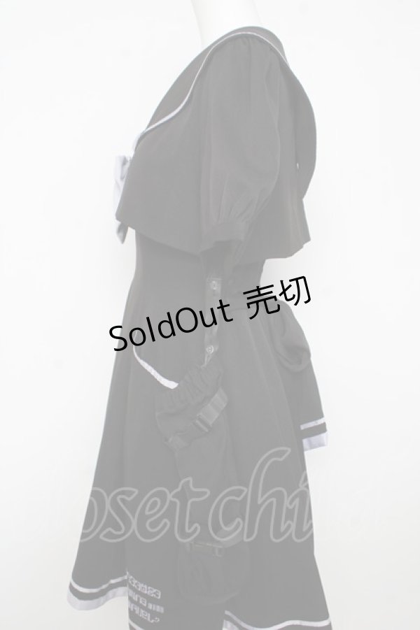 画像4: Amavel / CYBER CATS セーラーワンピース F ブラック Y-26-02-17-200-CA-OP-SZ-ZY (4)