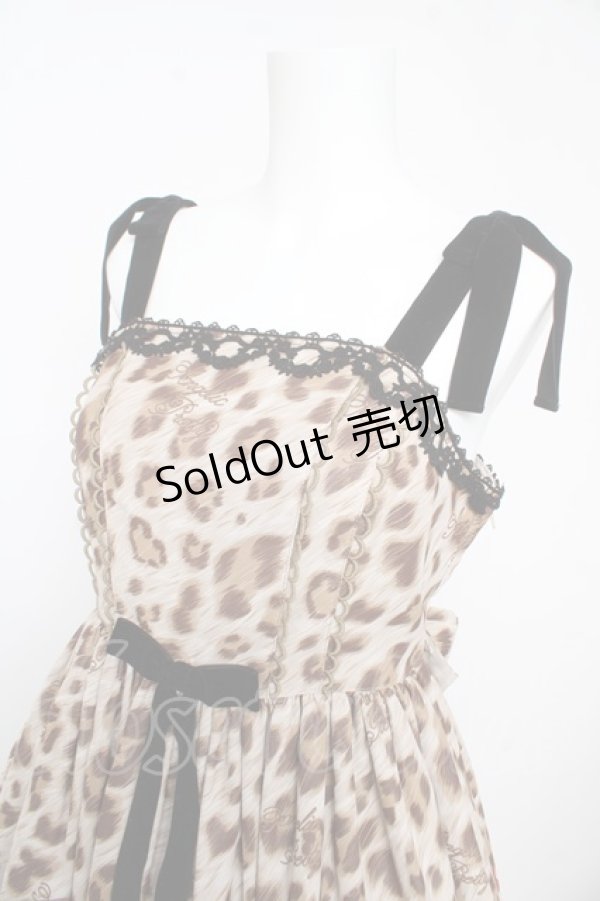 画像3: Angelic Pretty / Rebecca Leopardジャンパースカート  ブラウン Y-26-02-17-207-AP-OP-SZ-ZY (3)