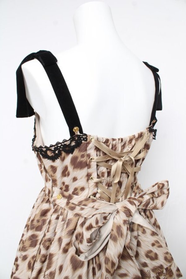画像5: Angelic Pretty / Rebecca Leopardジャンパースカート  ブラウン Y-26-02-17-207-AP-OP-SZ-ZY (5)