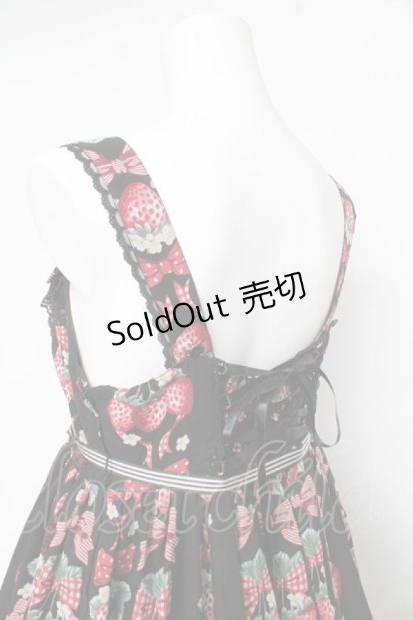 画像5: Angelic Pretty / Strawberry Dollジャンパースカート  黒 Y-26-02-17-208-AP-OP-SZ-ZY (5)