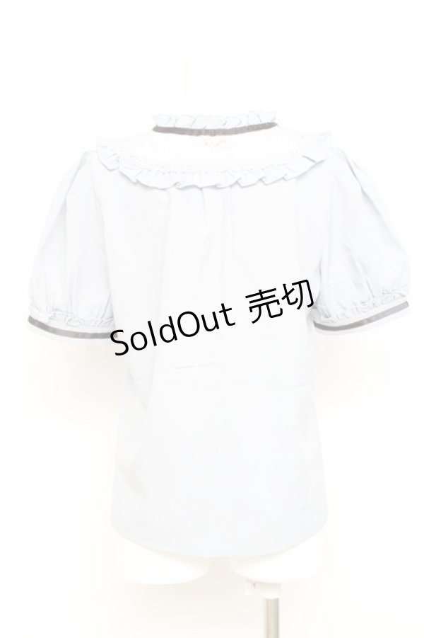 画像2: axes femme / クラシカル　ブラウス F サックス Y-26-02-17-017-AX-BL-SZ-ZS (2)