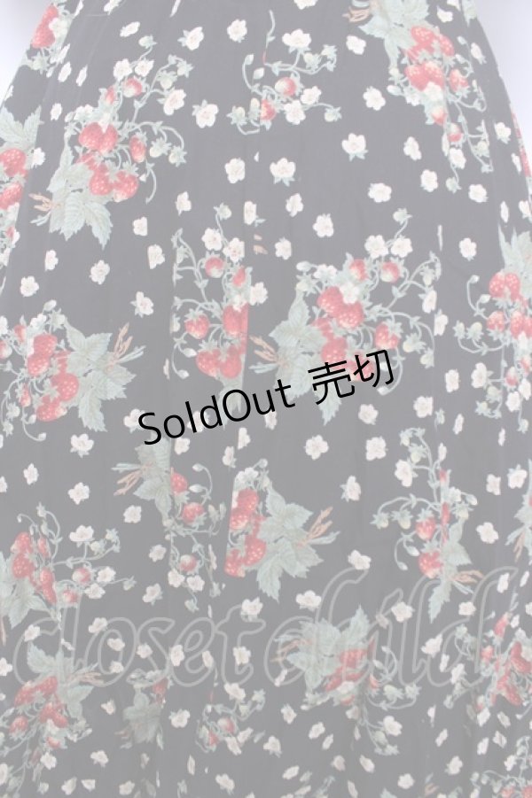 画像3: PINK HOUSE / いちご柄セーラーワンピース F 黒 Y-26-02-17-212-LO-OP-SZ-ZY (3)