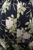 画像3: INGEBORG / 薔薇柄半袖開襟ワンピース F 黒 Y-26-02-17-213-LO-OP-SZ-ZY (3)