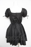 画像2: MARBLE / パニエ付きバラ飾りパフフリルワンピース M 黒 Y-26-02-17-214-GO-OP-SZ-ZY (2)