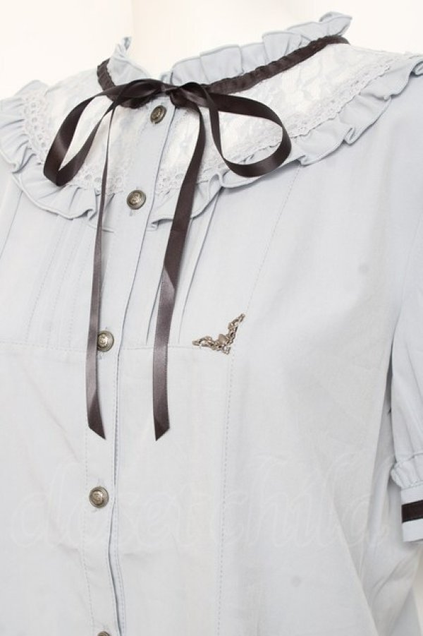 画像3: axes femme / クラシカル　ブラウス F サックス Y-26-02-17-017-AX-BL-SZ-ZY (3)