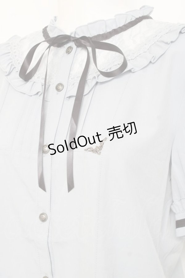 画像3: axes femme / クラシカル　ブラウス F サックス Y-26-02-17-017-AX-BL-SZ-ZS (3)