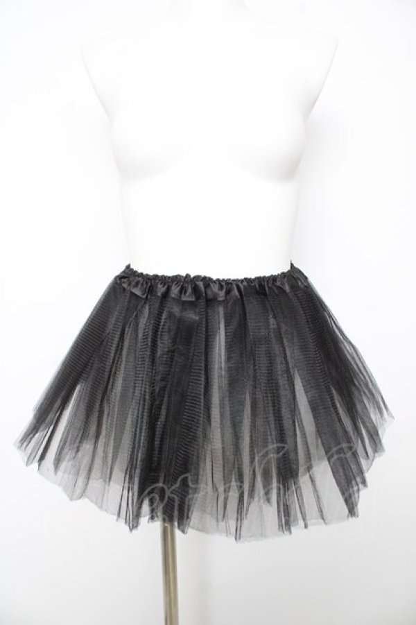 画像3: MARBLE / パニエ付きバラ飾りパフフリルワンピース M 黒 Y-26-02-17-214-GO-OP-SZ-ZY (3)