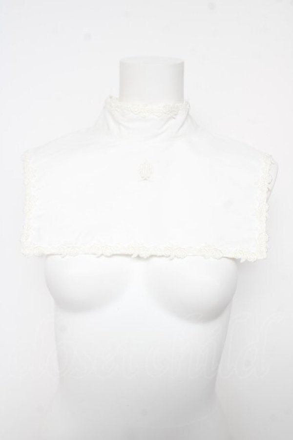 画像1: Moi-meme-Moitie / 修道女付け衿  白×白レース Y-26-02-17-215-MO-ZA-SZ-ZY (1)