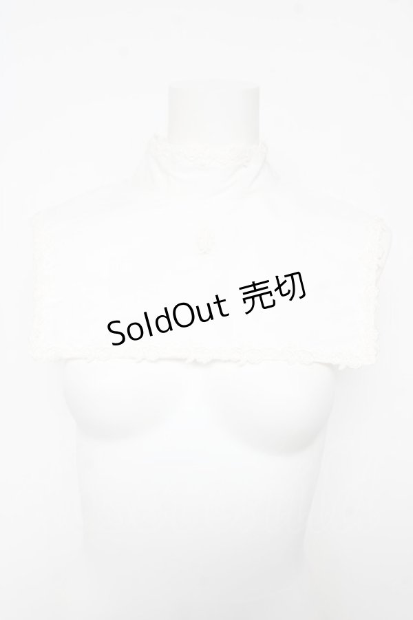 画像1: Moi-meme-Moitie / 修道女付け衿  白×白レース Y-26-02-17-215-MO-ZA-SZ-ZY (1)