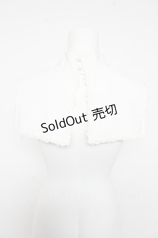 画像2: Moi-meme-Moitie / 修道女付け衿  白×白レース Y-26-02-17-215-MO-ZA-SZ-ZY (2)