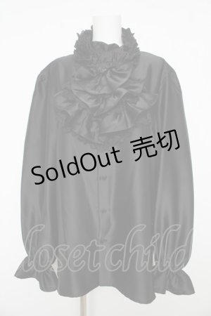 画像: Moi-meme-Moitie / ストライプジャボ付きブラウス M Men Y-26-02-17-216-MO-BL-SZ-ZY