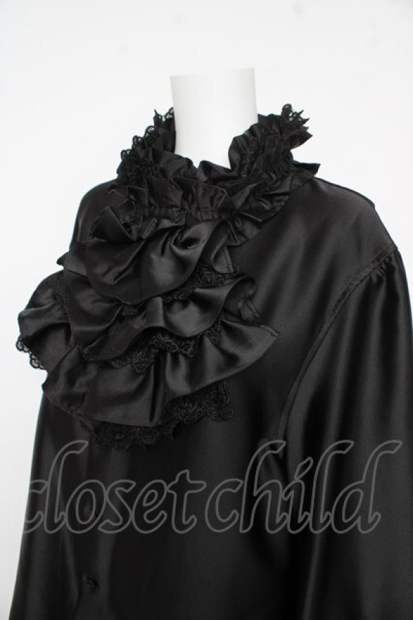 画像3: Moi-meme-Moitie / ストライプジャボ付きブラウス M Men Y-26-02-17-216-MO-BL-SZ-ZY (3)