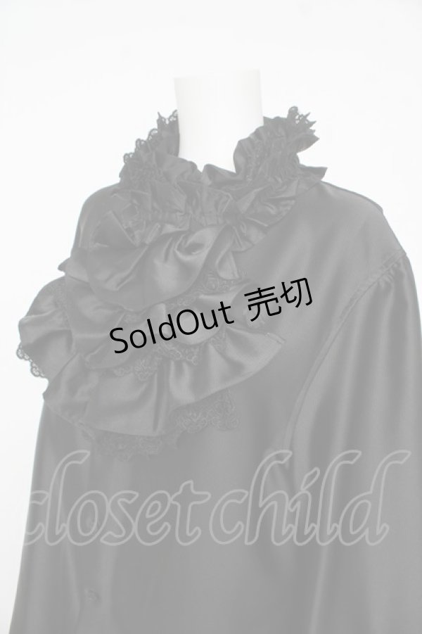 画像3: Moi-meme-Moitie / ストライプジャボ付きブラウス M Men Y-26-02-17-216-MO-BL-SZ-ZY (3)