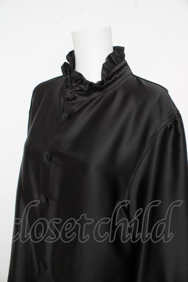 画像4: Moi-meme-Moitie / ストライプジャボ付きブラウス M Men Y-26-02-17-216-MO-BL-SZ-ZY (4)