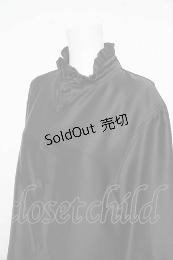 画像4: Moi-meme-Moitie / ストライプジャボ付きブラウス M Men Y-26-02-17-216-MO-BL-SZ-ZY (4)