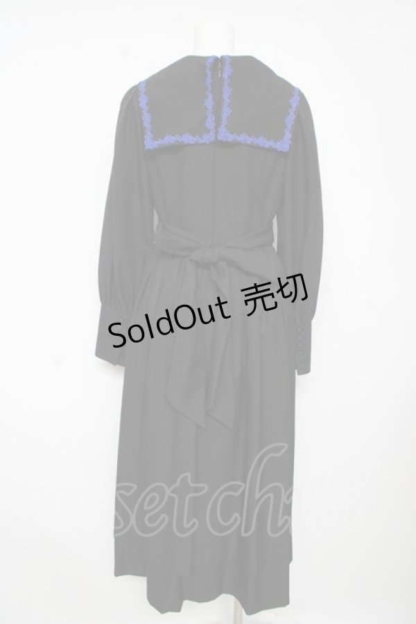 画像2: Moi-meme-Moitie / 修道女ロングワンピース 13号 ブラック×ブルー Y-26-02-17-217-MO-OP-SZ-ZY (2)