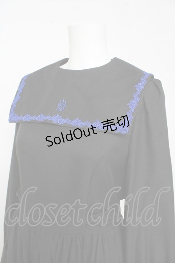 画像3: Moi-meme-Moitie / 修道女ロングワンピース 13号 ブラック×ブルー Y-26-02-17-217-MO-OP-SZ-ZY (3)