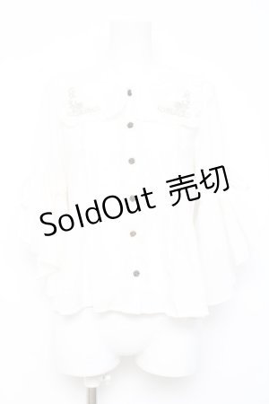 画像: axes femme kawaii / フリルセーラーブラウス M 白 Y-26-02-17-018-AX-BL-SZ-ZY