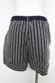 画像2: axes femme / ストライプショートパンツ M 紺 Y-26-02-17-228-AX-PA-SZ-ZY (2)