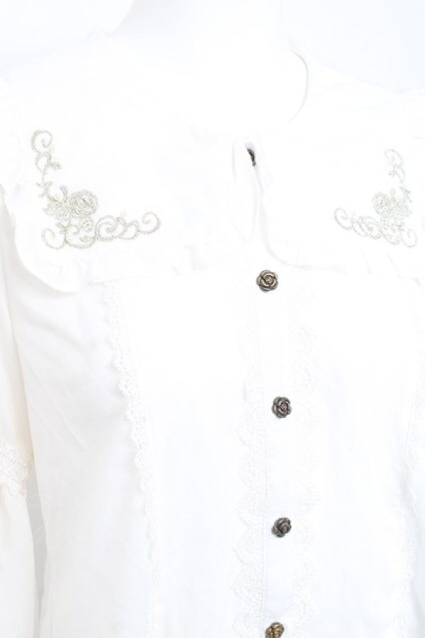 画像4: axes femme kawaii / フリルセーラーブラウス M 白 Y-26-02-17-018-AX-BL-SZ-ZY (4)