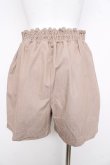 画像2: axes femme POETIQUE / ハイウエストレースアップショートパンツ M 茶 Y-26-02-17-229-AX-PA-SZ-ZY (2)