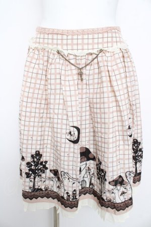 画像: axes femme POETIQUE / チェックメルヘンスカート M ベージュ Y-26-02-17-231-AX-SK-SZ-ZY