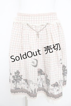 画像: axes femme POETIQUE / チェックメルヘンスカート M ベージュ Y-26-02-17-231-AX-SK-SZ-ZI