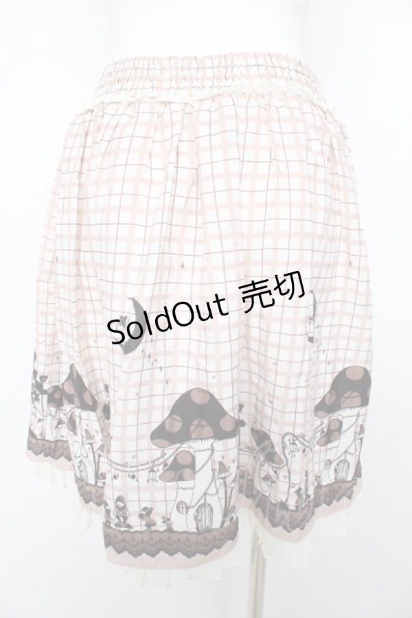 画像2: axes femme POETIQUE / チェックメルヘンスカート M ベージュ Y-26-02-17-231-AX-SK-SZ-ZI (2)