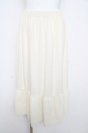 画像: axes femme / 選べる着丈レースペチスカート M 生成り Y-26-02-17-234-AX-SK-SZ-ZY