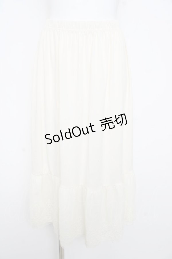 画像1: axes femme / 選べる着丈レースペチスカート M 生成り Y-26-02-17-234-AX-SK-SZ-ZY (1)