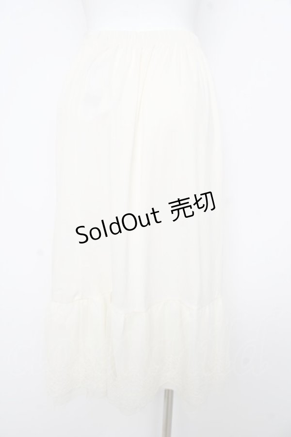 画像2: axes femme / 選べる着丈レースペチスカート M 生成り Y-26-02-17-234-AX-SK-SZ-ZY (2)