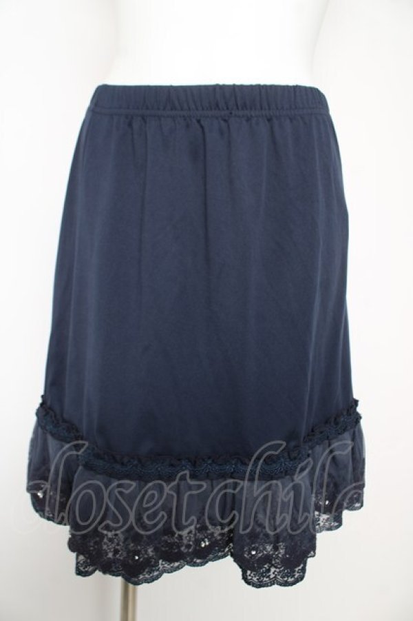 画像1: axes femme / レース重ねペチスカート M コン Y-26-02-17-238-AX-SK-SZ-ZY (1)