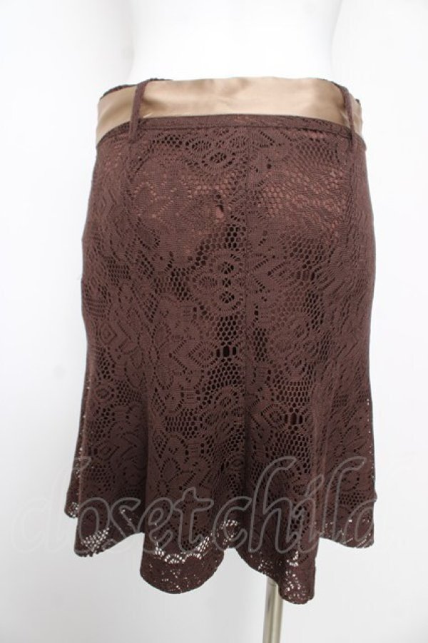 画像2: LIZ LISA / 総レーススカート  茶 Y-26-02-17-239-LO-BL-SZ-ZY (2)