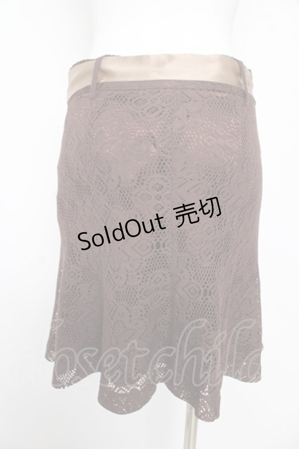 画像2: LIZ LISA / 総レーススカート  茶 Y-26-02-17-239-LO-BL-SZ-ZY (2)