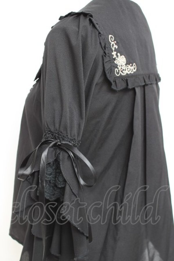 画像3: axes femme kawaii / フリルセーラーブラウス M 黒 Y-26-02-17-019-AX-BL-SZ-ZY (3)