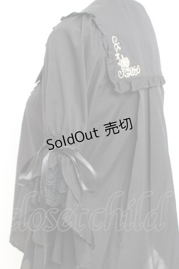 画像3: axes femme kawaii / フリルセーラーブラウス M 黒 Y-26-02-17-019-AX-BL-SZ-ZY (3)