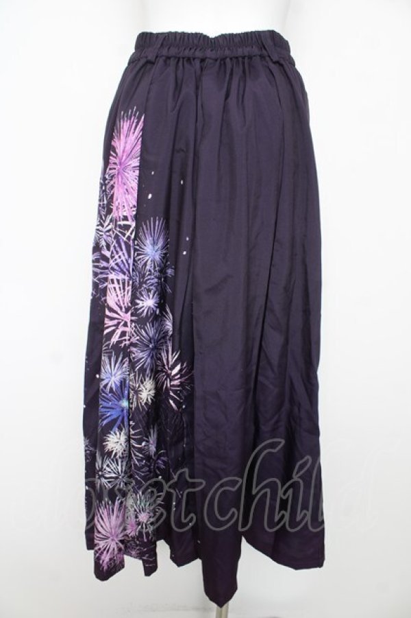 画像2: axes femme / 花火柄タックスカート F パープル Y-26-02-17-247-AX-SK-SZ-ZY (2)