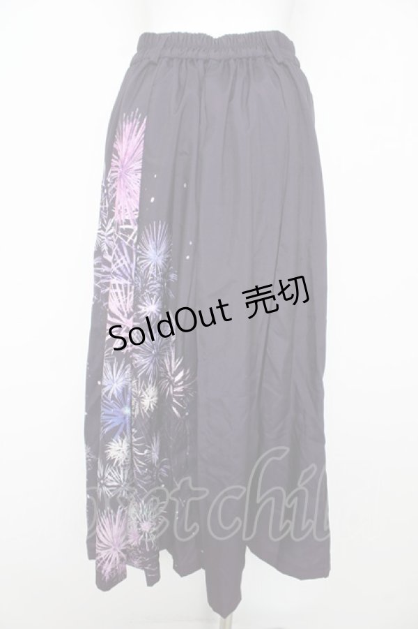 画像2: axes femme / 花火柄タックスカート F パープル Y-26-02-17-247-AX-SK-SZ-ZS (2)