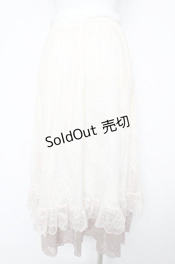 画像2: axes femme / グラデレースフリルスカート F 生成り Y-26-02-17-250-AX-SK-SZ-ZI (2)